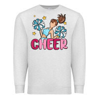 Oatmeal Heather cheer Premium Sweatshirt - MaliasSmallBusiness