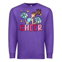 Purple cheer Premium Sweatshirt - MaliasSmallBusiness