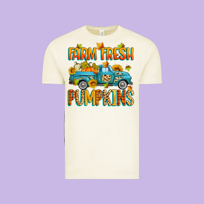 Farm Fresh Pumpkins Vintage Tee Designed By Zillion Design Studio
