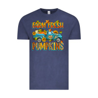 Vintage Denim farm fresh pumpkins Vintage Tee - Zillion Design Studio