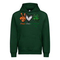 Forest Green peace love st patrick's day Urban Hoodie - Bettercallsaul