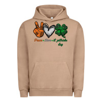 Pigment Burro peace love st patrick's day Urban Hoodie - Bettercallsaul