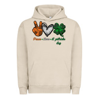 Pigment French Oak peace love st patrick's day Urban Hoodie - Bettercallsaul