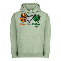 Pigment Oil Green peace love st patrick's day Urban Hoodie - Bettercallsaul