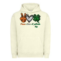 Pigment Pistachio peace love st patrick's day Urban Hoodie - Bettercallsaul