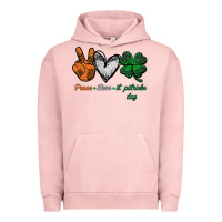 Pigment Salmon peace love st patrick's day Urban Hoodie - Bettercallsaul