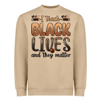 Mushroom i teach black lives and they matter Heavyweight Sweatshirt - Zillion Design Studio