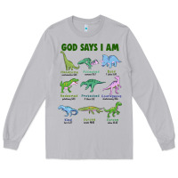 Moon Dust god says i am dinosaurs Long Sleeve Tee - JahusDesignShop