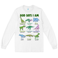 White god says i am dinosaurs Long Sleeve Tee - JahusDesignShop