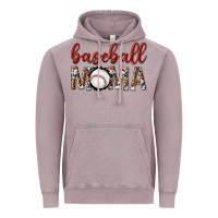 Vintage Zinc baseball mama with leopard Vintage Hoodie - texasbilliewilder