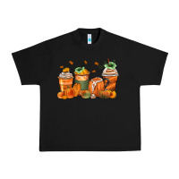 Black pumpkins coffee cups Urban Heavy Tee - Zillion Design Studio
