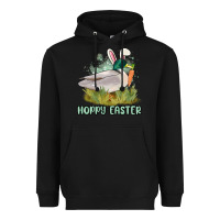 Black hoppy easter duck hunting Heavyweight Hoodie - MaliasSmallBusiness