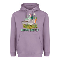 Lavender hoppy easter duck hunting Heavyweight Hoodie - MaliasSmallBusiness