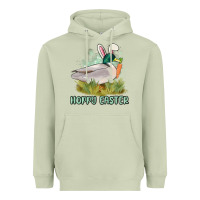 Matcha hoppy easter duck hunting Heavyweight Hoodie - MaliasSmallBusiness