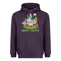 Plum hoppy easter duck hunting Heavyweight Hoodie - MaliasSmallBusiness