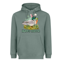 Sage hoppy easter duck hunting Heavyweight Hoodie - MaliasSmallBusiness