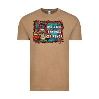 Vintage Coffee just a girl who loves christmas Vintage Tee - RanaPortraitStore