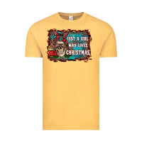Vintage Mustard just a girl who loves christmas Vintage Tee - RanaPortraitStore