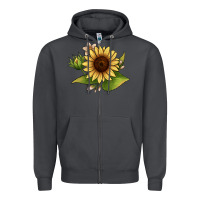 Smoke sunflower Zipper Hoodie - JahusDesignShop