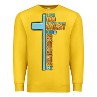 Lemon i can do all things through christ who strengthens Premium Sweatshirt - MaliasSmallBusiness