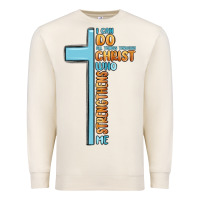 Sandshell i can do all things through christ who strengthens Premium Sweatshirt - MaliasSmallBusiness