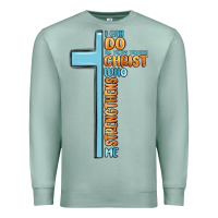 Seafoam i can do all things through christ who strengthens Premium Sweatshirt - MaliasSmallBusiness