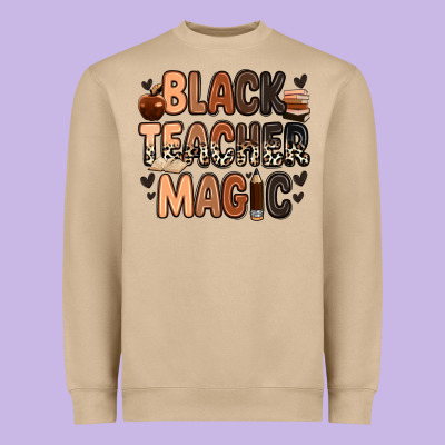 Heavyweight Sweatshirt black teacher magic