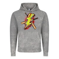 Cloud Rock softball lightning bolt Vintage Hoodie - Zillion Design Studio