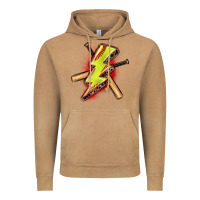 Vintage Camel softball lightning bolt Vintage Hoodie - Zillion Design Studio