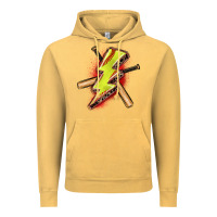 Softball Lightning Bolt Vintage Hoodie | Teevron