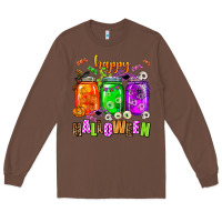Chestnut happy halloween jars and horror Long Sleeve Tee - AdoDesignShop
