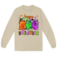 Mushroom happy halloween jars and horror Long Sleeve Tee - AdoDesignShop