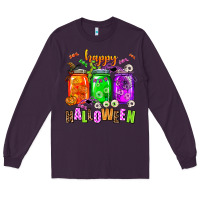 Plum happy halloween jars and horror Long Sleeve Tee - AdoDesignShop