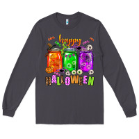 Smoke happy halloween jars and horror Long Sleeve Tee - AdoDesignShop