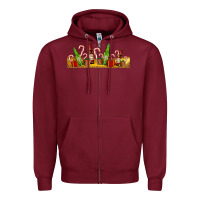 Burgundy beer bottles for christmas Zipper Hoodie - AdoDesignShop