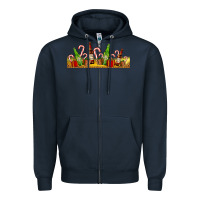 Navy beer bottles for christmas Zipper Hoodie - AdoDesignShop