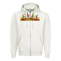 Oatmeal Heather beer bottles for christmas Zipper Hoodie - AdoDesignShop