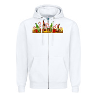 White beer bottles for christmas Zipper Hoodie - AdoDesignShop