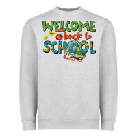 Heather Grey welcome back to school Heavyweight Sweatshirt - texasbilliewilder