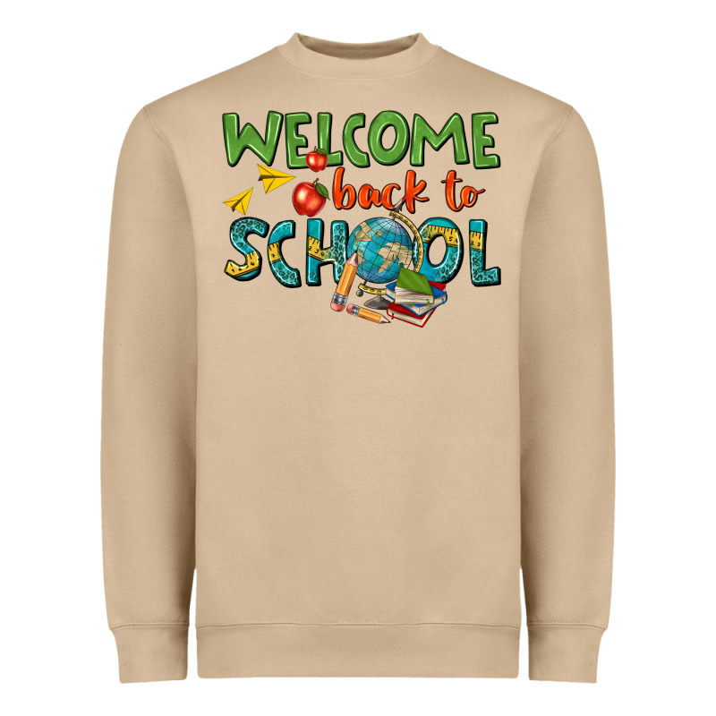 Welcome Back To School Heavyweight Sweatshirt by texasbilliewilder | Teevron