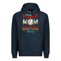 Navy I'm A Baseball Mom We Don't Do That Premium Hoodie - BundleAndBundleShop