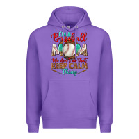 Purple I'm A Baseball Mom We Don't Do That Premium Hoodie - BundleAndBundleShop
