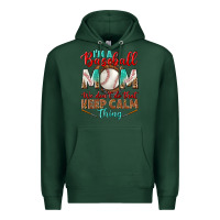 Sports Green I'm A Baseball Mom We Don't Do That Premium Hoodie - BundleAndBundleShop