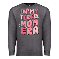 Charcoal Heather in my tired mom era Premium Sweatshirt - MaliasSmallBusiness