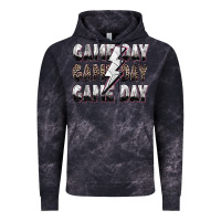 Cloud Black game day game day volleyball lightning bolt Vintage Hoodie - Zillion Design Studio
