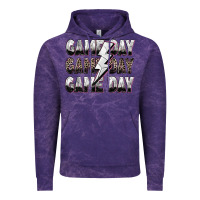 Cloud Purple game day game day volleyball lightning bolt Vintage Hoodie - Zillion Design Studio