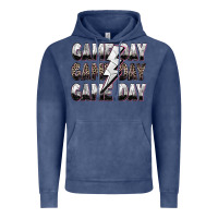 Vintage Denim game day game day volleyball lightning bolt Vintage Hoodie - Zillion Design Studio