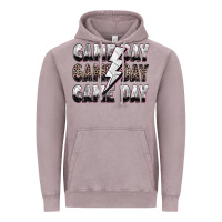 Vintage Zinc game day game day volleyball lightning bolt Vintage Hoodie - Zillion Design Studio