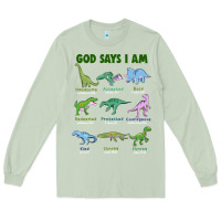 Matcha god says i am dinosaurs Long Sleeve Tee - JahusDesignShop