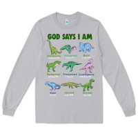 Moon Dust god says i am dinosaurs Long Sleeve Tee - JahusDesignShop